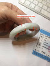Load image into Gallery viewer, 54.8mm certified 100% natural Type A sunny green/purple/white jadeite jade bangle AA114-1051
