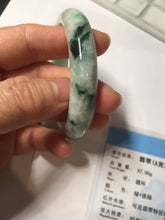 Load image into Gallery viewer, 53.5mm certified type A 100% Natural sunny green light green Jadeite Jade bangle PA261-2991
