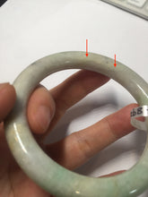 Load image into Gallery viewer, AllaboutjadeCanada.com only 56mm certified Type A 100% Natural sunny green/white/purple/brown(FU LU Shou) round cut Jadeite Jade bangle AF78-8925 Add on item
