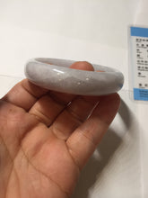 Load image into Gallery viewer, 51.5mm certified 100% Natural type A light purple white Jadeite Jade bangle PA245-4673
