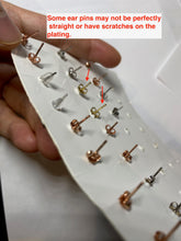 Load image into Gallery viewer, 100% Natural type A icy watery green white stud jadeite Jade beads earring group PC3
