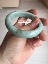 Load image into Gallery viewer, 54.8mm certified 100% natural Type A green/gray jadeite jade bangle BS133-4042
