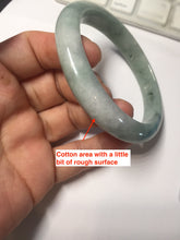 Load image into Gallery viewer, 59.2mm certified Type A 100% Natural dark green gray light purple Jadeite Jade bangle PJ87-6652
