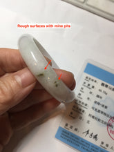 Load image into Gallery viewer, 50.5mm certified 100% natural Type A light green/purple/white jadeite jade bangle AA115-1047
