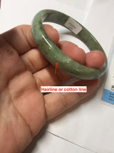 Load image into Gallery viewer, 56.4mm Certified Type A 100% Natural dark green gray black brown jadeite Jade bangle PD171-6299
