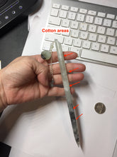 Load image into Gallery viewer, 18.5cm 100% Natural black white ink painting(水墨画) Xiu Jade (Serpentine) Hairpin AW63
