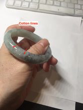 Load image into Gallery viewer, 52.8mm Type A 100% Natural light green black (Wuji) Jadeite Jade bangle PD14
