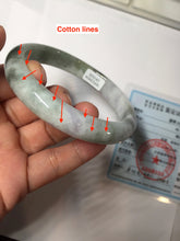 Load image into Gallery viewer, 66.5mm certified 100% natural Type A ligit green purple white gray Breeze of Provence series(普罗旺斯的风)  jadeite jade bangle AZ171-1025
