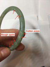 Load image into Gallery viewer, 57.4mm Certified 100% natural Type A oily dark green/ gray/brown (老油青) slim round cut jadeite jade bangle PB320-0596
