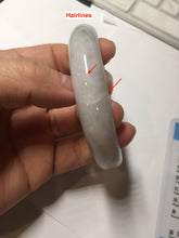 Load image into Gallery viewer, 58.5mm certified Type A 100% Natural white light green purple Jadeite Jade bangle PF67-0512
