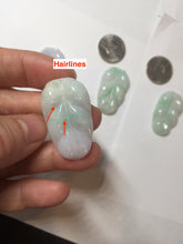Load image into Gallery viewer, 100% natural type A  sunny green white purple jadeite jade leaf pendant group PB46
