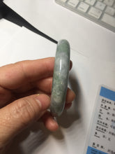 Load image into Gallery viewer, 55.3mm certified 100% natural type A green/yellow/gray jadeite jade bangle AU54-0245
