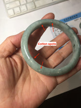 Load image into Gallery viewer, 58.8mm certified Type A 100% Natural dark green gray Jadeite Jade bangle PJ90-6649
