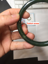 Load image into Gallery viewer, 59.8mm certified 100% Natural dark green/black nephrite (碧玉)  bangle HN143-0516
