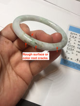 Load image into Gallery viewer, 53.8mm certified 100% natural Type A light green purple brown round cut jadeite jade bangle BS107-2542
