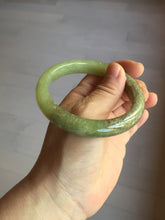 Load image into Gallery viewer, 58.4mm certified Type A 100% Natural yellow/brown flying dandelions nephrite Jade bangle HF80-0469
