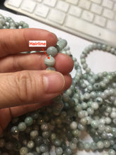 Load image into Gallery viewer, 7mm size 50-58mm 100% natural type A green/white/yellow/purple jadeite jade beads bracelet group PF78
