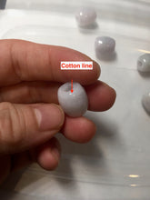 Load image into Gallery viewer, 13.5/12.5mm Type A 100% Natural light purple white Jadeite Jade LuluTong (Every road is smooth) pendant group PA135
