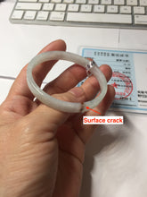 Load image into Gallery viewer, 47.6mm certified 100% natural type A light green red white(Forever Cinnabar in My Heart) thin square style jadeite bangle PH253-0982
