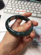 Load image into Gallery viewer, 57mm Certified Type A 100% Natural dark green/blue/gray/black Guatemala Jadeite bangle PJ137-1485
