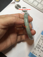 Load image into Gallery viewer, 54.5mm certified 100% natural Type A light green/purple round cut jadeite jade bangle PB87-0986
