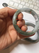 Load image into Gallery viewer, Certified Type A 100% Natural dark green white purple oval Jadeite bangle group PH37
