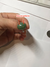Load image into Gallery viewer, 100% Natural green nephrite (碧玉) cabochon  Jade ring (adjustable size) HT128
