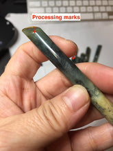 Load image into Gallery viewer, 17-18cm 100% Natural Green Blue Yellow Xiu Jade (Serpentine) Quiet Country Serial Hairpin AW69
