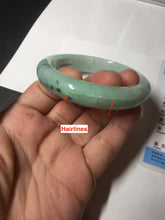 Load image into Gallery viewer, 54mm Certified Type A 100% Natural apple green dark green Jadeite Jade bangle BM23-0236
