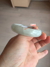 Load image into Gallery viewer, 51mm Certified Type A 100% Natural icy light green oval jadeite jade bangle BK94-7735
