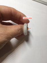 Load image into Gallery viewer, Size 7 100% natural type A icy watery white green jadeite band ring PD199-13
