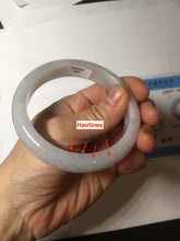 Load image into Gallery viewer, 58.8mm certified Type A 100% Natural white light green purple Jadeite Jade bangle PF69-0502
