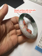 Load image into Gallery viewer, 55.5mm Certified 100% natural Type A dark green/purple Emerald Vale jadeite jade bangle PB94-8988
