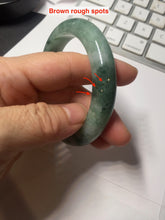 Load image into Gallery viewer, 56.7mm Certified Type A 100% Natural Woodland Green Jadeite Bangle AZ186-0427
