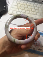 Load image into Gallery viewer, 卖了 62.3mm certified 100% natural Type A purple white brown jadeite jade bangle AZ157-4009
