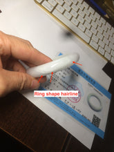 Load image into Gallery viewer, 53mm certified 100% natural Type A white/sunny green/red Jadeite jade bangle AE264-8013
