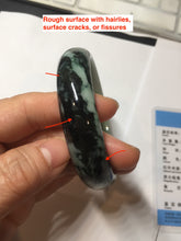Load image into Gallery viewer, 62.2mm Certified Type A 100% Natural sunny green/dark greenJadeite bangle Call of the Distant Mountains(远山的呼唤) PH72-0606
