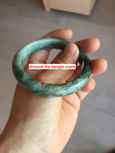 Load image into Gallery viewer, 53.3mm certified 100% natural type A dark green green jadeite jade bangle PA225-9011 Add on item Shopify only
