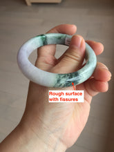 Load image into Gallery viewer, 56mm certified 100% natural Type A light green brown purple jadeite jade bangle AA31-4076
