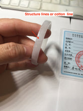 Load image into Gallery viewer, 48.7mm certified 100% natural type A light green purple white thin square style jadeite bangle PH228-0965
