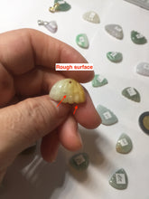 Load image into Gallery viewer, 5-18mm Type A 100% icy watery natural green blue purple white seashell/wing jadeite Jade Pendant necklace group AA68
