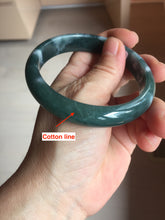 Load image into Gallery viewer, 60.6mm Certified Type A 100% Natural dark green/blue/gray/black Guatemala Jadeite bangle PB278-0712
