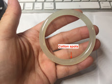 Load image into Gallery viewer, 51.3mm Certified 100% Natural icy watery yellow crystal sugar (黄冰糖) nephrite jade bangle HN139-3370

