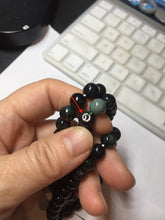 Load image into Gallery viewer, AllaboutjadeCanada.com only. 6.5-7.5mm 100% natural black/blue/green/brown(Wuji, Mocui) jadeite jade beads bracelet AK8 (Add on item, not sale individually. ) .
