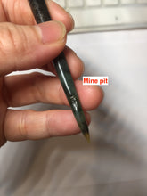 Load image into Gallery viewer, 19.5cm 100% Natural black light yellow black Xiu Jade (Serpentine) Hairpin AW58
