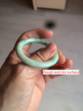 Load image into Gallery viewer, 35-38mm Type A 100% Natural sunny green/white Jadeite Jade kids bangle /scarf button group BF100
