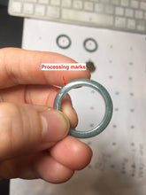 Load image into Gallery viewer, 19mm size 9 100% natural type A green/blue Guatemala jadeite jade band ring group PE125
