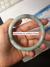 Load image into Gallery viewer, 54.8mm Certified Type A 100% Natural green purple round cut jadeite Jade bangle PJ38-0282
