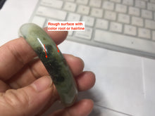 Load image into Gallery viewer, 56.7mm type A 100% Natural green/purple/pink/white (福禄寿)  Jadeite Jade bangle G52

