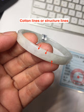 Load image into Gallery viewer, 48.7mm certified 100% natural type A light green orange white thin square style jadeite bangle PH252-1004
